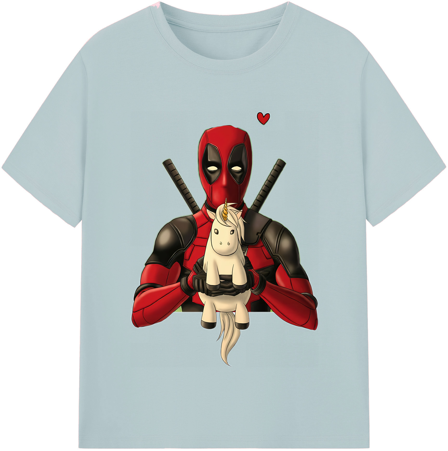 （画像用） Deadpool デッドプール 綿100％半袖Tシャツ（フロントプリント）